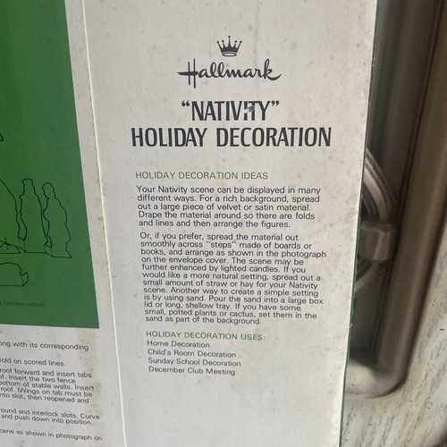 Vintage New Hallmark NATIVITY Christmas Holiday Decoration Paper Cutouts ~ 1980s - Picture 4 of 7