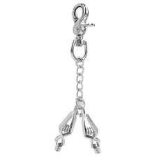 MELOTOUGH Metal Glove Clip Heavy Duty Clips for Work Nickel