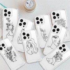 Phone Cover For iPhone 16 15 14 13 17 Pro Max Abstract Art Pattern Soft TPU Case