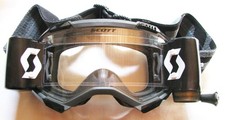 SCOTT FURY WFS Works Roll Off Motocross Enduro BMX DH Brille Goggle schwarz klar