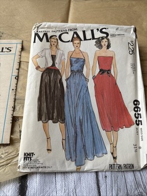 McCall's 6655 Dress And Unlined Jacket Sewing Pattern Sz 8