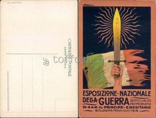 PROPAGANDA WW1-ESPOSIZIONE NAZIONALE GUERRA BOLOGNA 1918-AUTORE MAJANI-D19-28