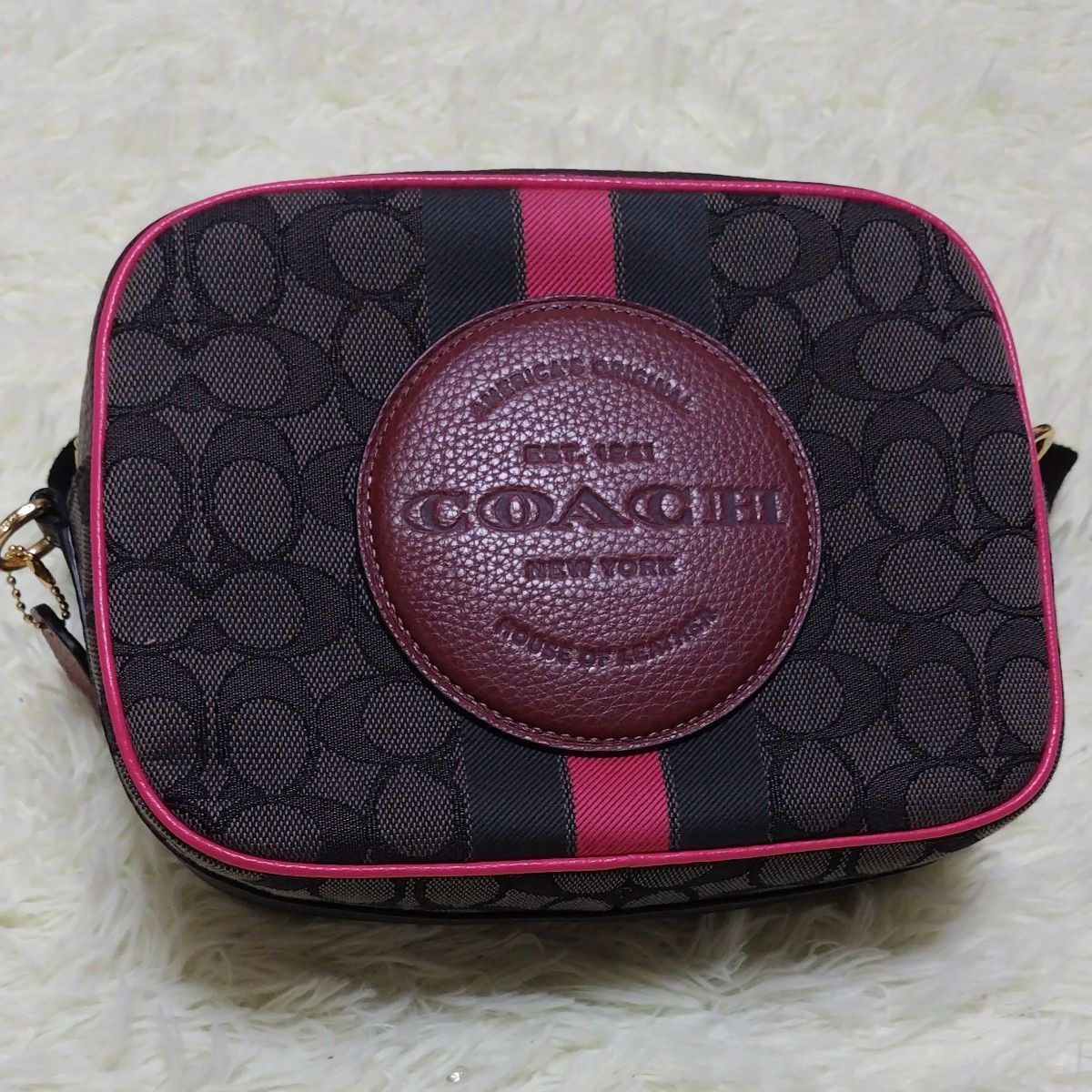 COACH Women's 1912 IMR2P Black Bordeaux Multi Shoulder Bag Outlet