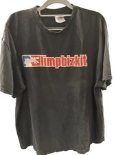2003 Limp Bizkit Tour Logo XL Distressed Collar Tennessee River