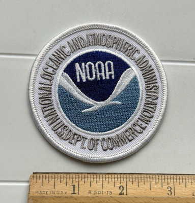 NOAA National Oceanic Atmospheric Administration US Dept. Commerce Round Patch