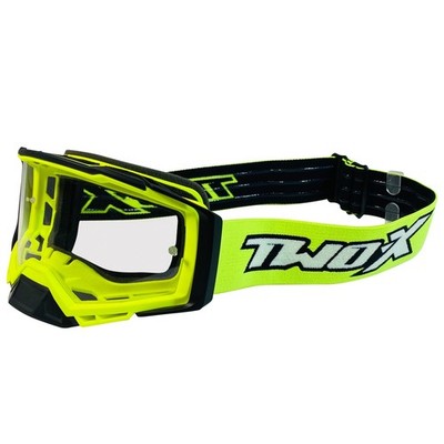 TWO-X Atom VORTEX Motocross Cross Goggles Neon Yellow Enduro MX Downhill