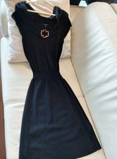 Gucci Black Knit Off-Shoulder Flare Dress L Fiber Optic Used