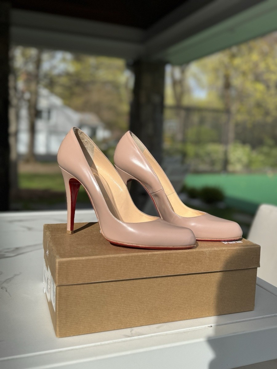靴 christian louboutin shoes nude Nudes Hot Chick leather pumps in brown - Christian Louboutin