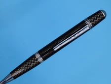 Carbon Fiber Sierra Nomad Ballpoint Pen – Chrome - Twist Design – Speed Inspired