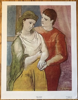 The Lovers Pablo Picasso Vintage NGA National Gallery Art Museum Print On Canvas