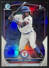 2023 Bowman Chrome 1st Refractor /499 Yosy Galan #BCP-221 Texas Rangers