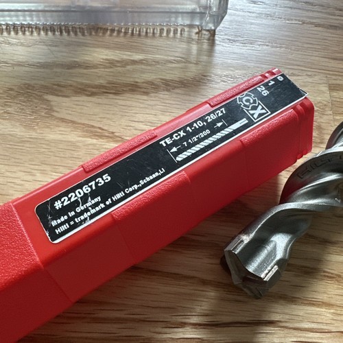 HILTI 1 in. x 10 in. TE-CX SDS+ Carbide Hammer Drill Bit 2206735 TE-C - Picture 6 of 7