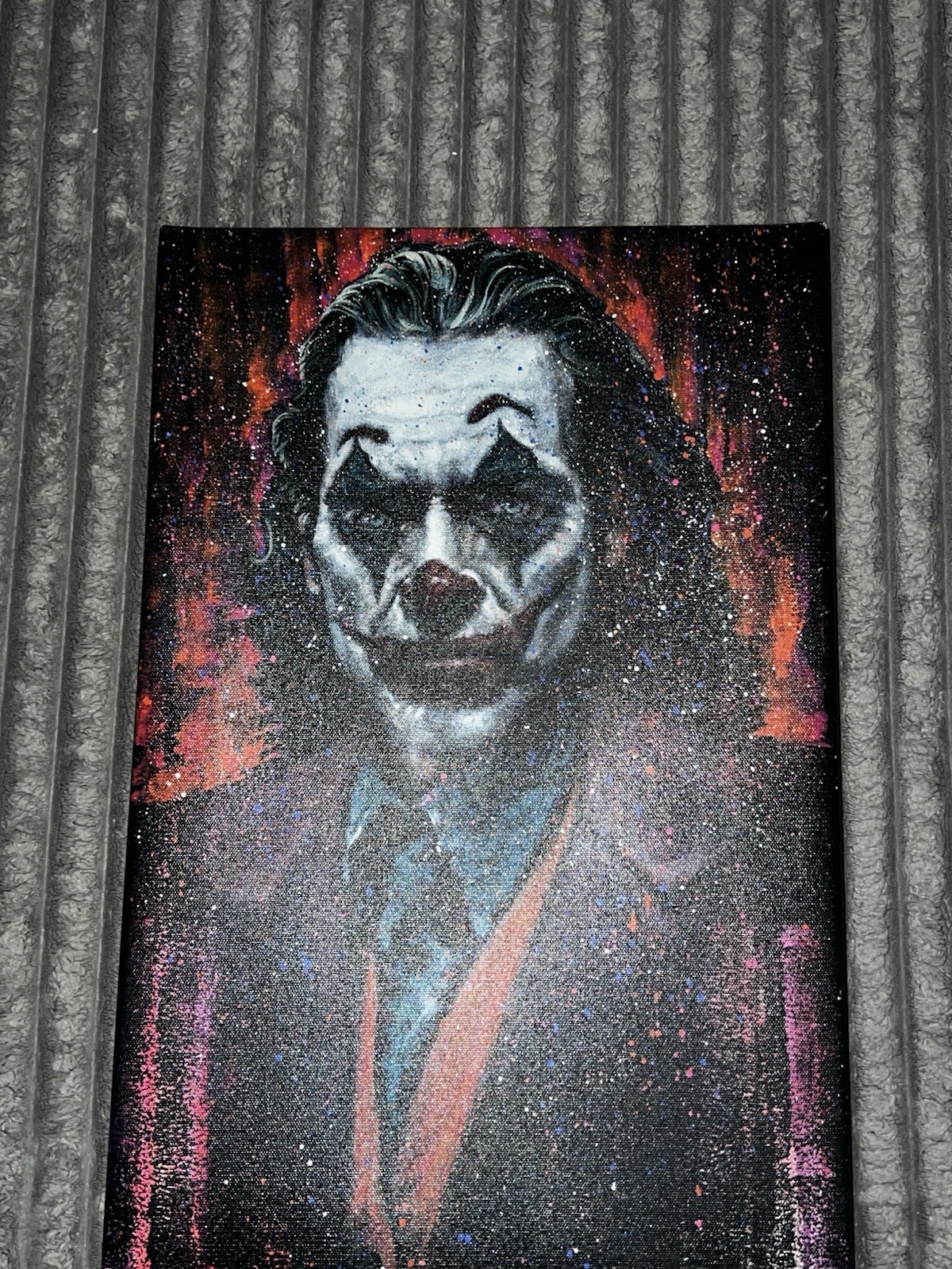 Joker 2019 Joaquin Phoenix Joker Painting Portrait. (EXTREMELY RARE) DC Comics