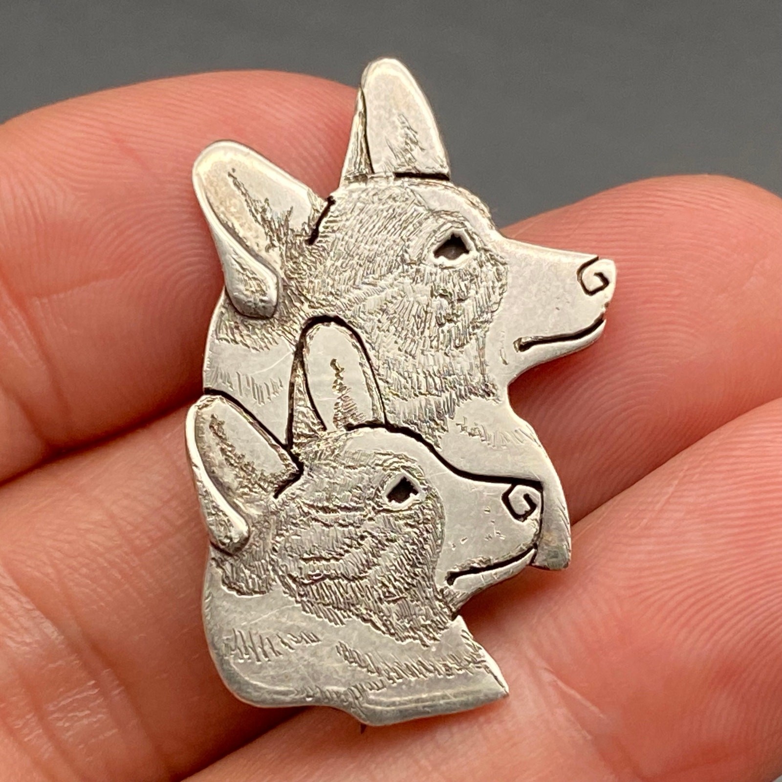 Vintage Cardigan Corgi Dog Braumuller Sterling Si… - image 8