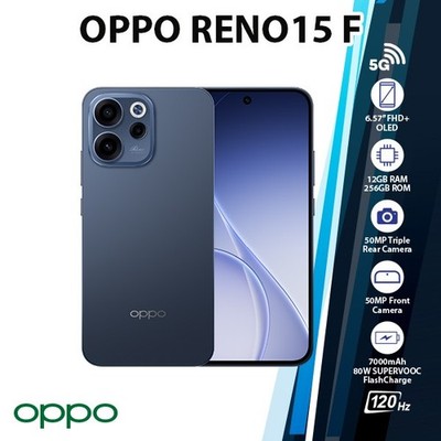 OPPO Reno15 F 5G Android Cell Phone (TWILIGHT BLUE/12GB+256GB/Dual SIM/Unlocked)