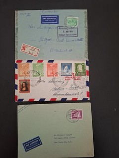 Lot 3 alte Berlin Belege/Briefe/Karten LUFTPOST Sammlungsauflösung Q510