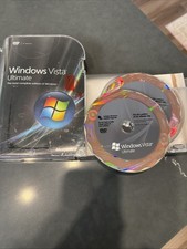 Microsoft Windows Vista Ultimate Full 32 Bit  64 Bit DVDs RETAIL BOX 