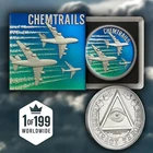 Intaglio Colorized Chemtrails Edition 1 oz silver Art Round
