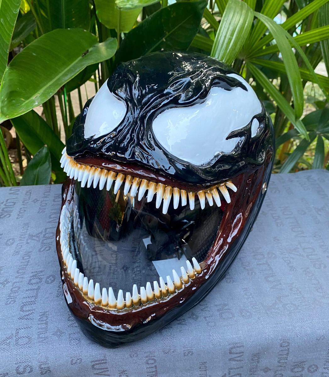 Spider Man Helmet Kyt Venom Venom Custom Motorcycle Helmet Spider