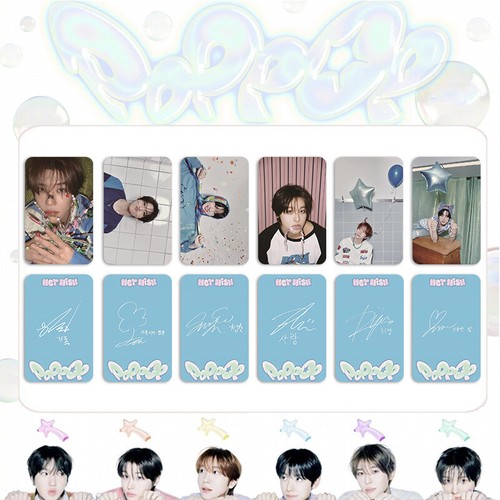 6pcs/set NCT WISH POPPOP Double-Sided Self Made Photocards Special Album Card - Picture 2 of 5
