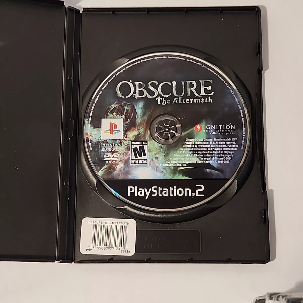 Obscure The Aftermath Sony Playstation 2 Game