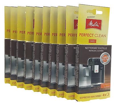 10x Melitta Perfect Clean, Oil residue removal Tablets (40pcs tabs), 2210371