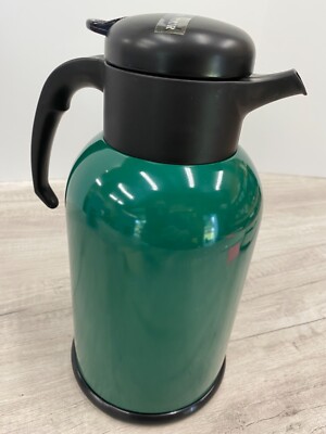 Liter Coffee Tea Hot Beverage Kenco Carafe pot pitcher green