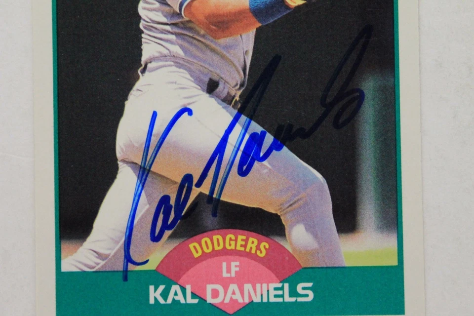 Kal Daniels LA Dodgers Autographed 1989 Score #48T Signed Card 17C - Image 3 of 3