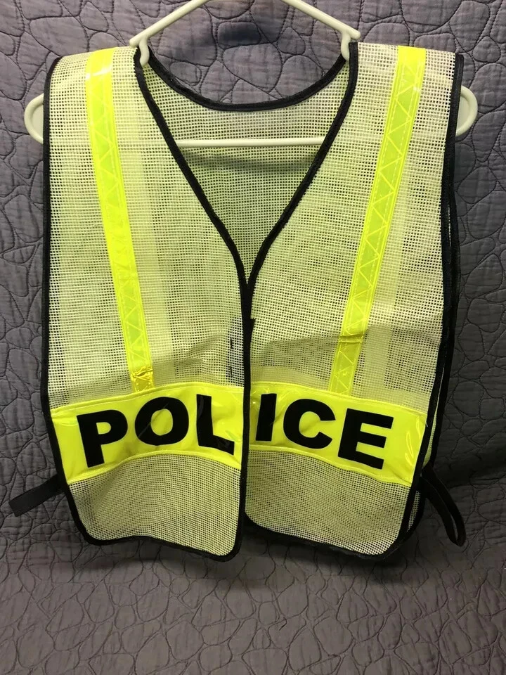 COSTUME XL Service Public Hi-Vis Contrast Reflective Safety Workwear Mesh Vest - product detail image 1