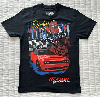 (Dodge X Reason) All We Trust Is Us Dodge Demon Graphic T Shirt/Sz Medium/Men's