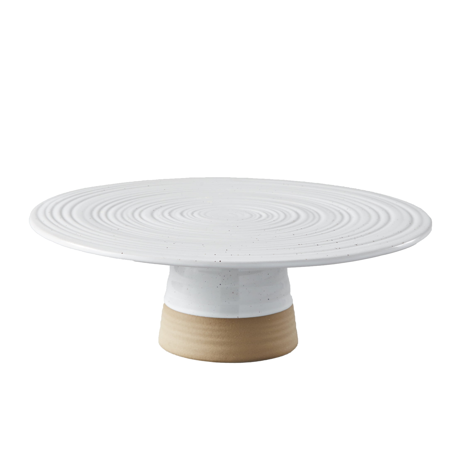 Better Homes & Gardens Abbott Exposed Clay Stoneware Pedestal Cake Stand