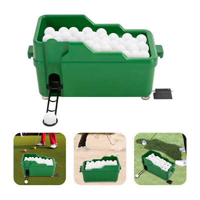 Powerless Golf Balls Dispenser Semi-Auto Ball Serving Manchine Floor Mount