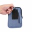 thumbnail 10  - Plain Universal Casual Denim Zip Belt Bag Phone Case Pouch Wallet Waist Pack