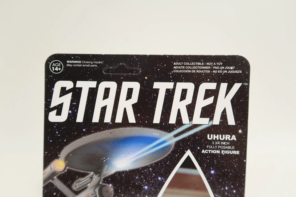 Figura de acción Star Trek Uhura ReAction Funko 3,75 pulgadas tarjeta sin perforar 2015 nueva en caja Foto 2 de 4