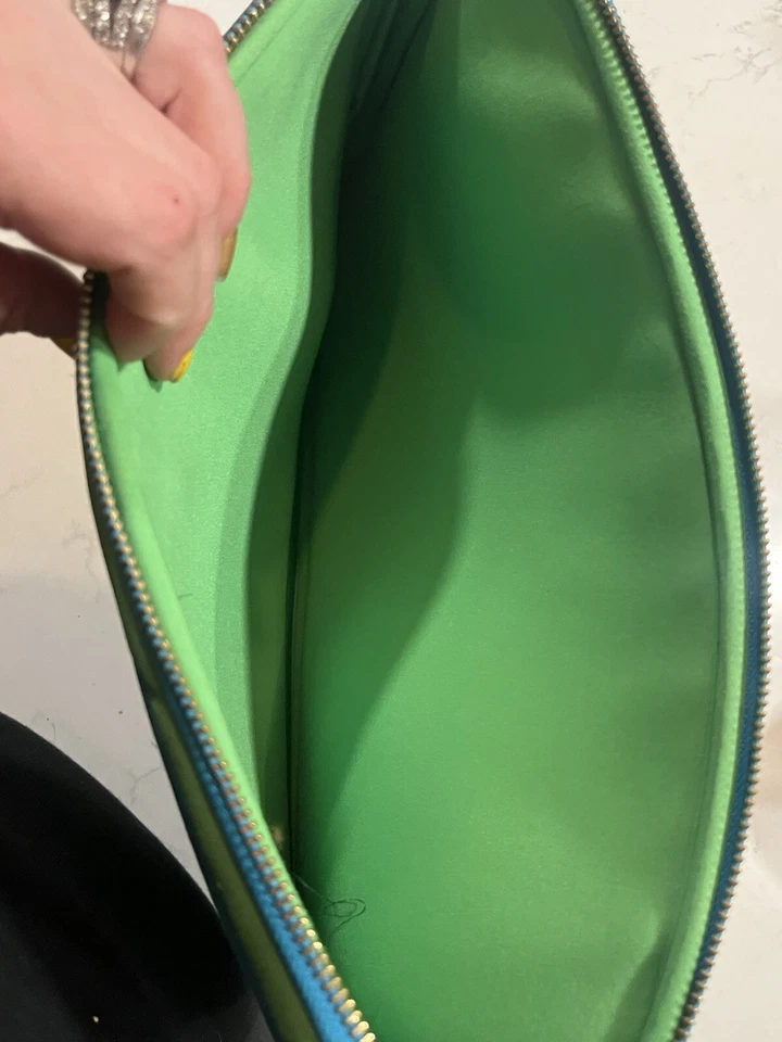 Capa de neoprene para notebook Kate Spade azul verde notebooks iPads - Imagem 4 de 4