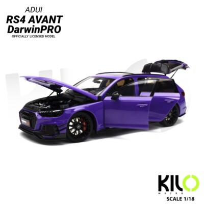 1:18 Scale KILOworks Audi RS4 B9 Darwinpro Avant 2022 Metal
