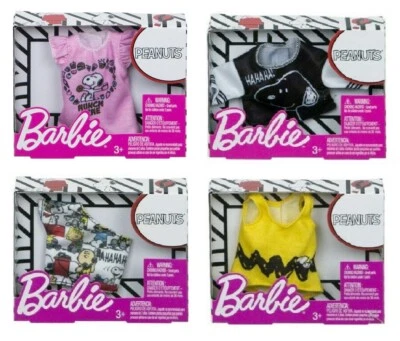 Barbie Fashions - Erdnüsse (4er Set) - Puppenoutfit, Kleidung, Kleid