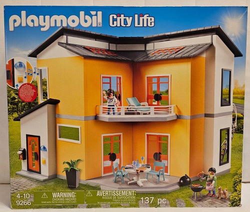 PLAYMOBIL City Life Modernes Wohnhaus 9266 - Mit Licht & Sound, 137 Teile