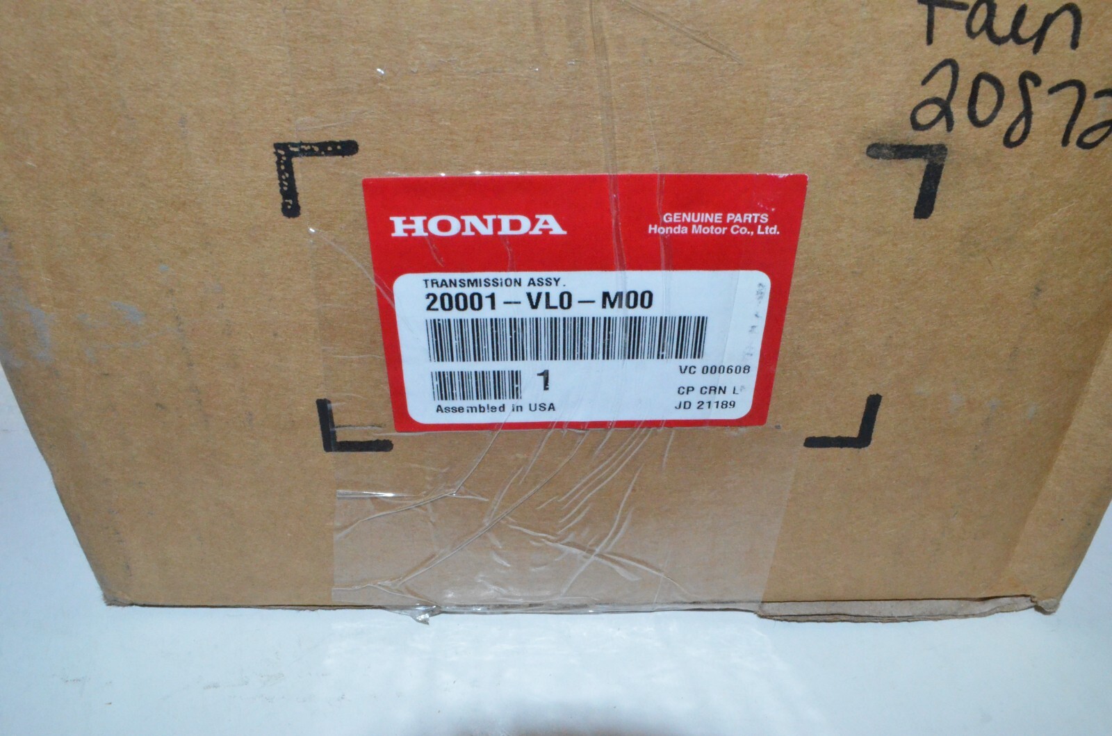 Honda Hrr216 Hrx217 Push Mower Transmission 20001vl0m00 for sale online eBay