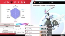 Pokemon Sword and Shield 6iv Shiny White Kyurem - FAST DELIVERY 