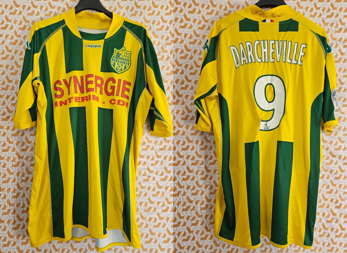 Maillot FC Nantes 2009 Kappa - Domicile Jaune - Taille L - Homme - Non Signé, Manque Petite étoile