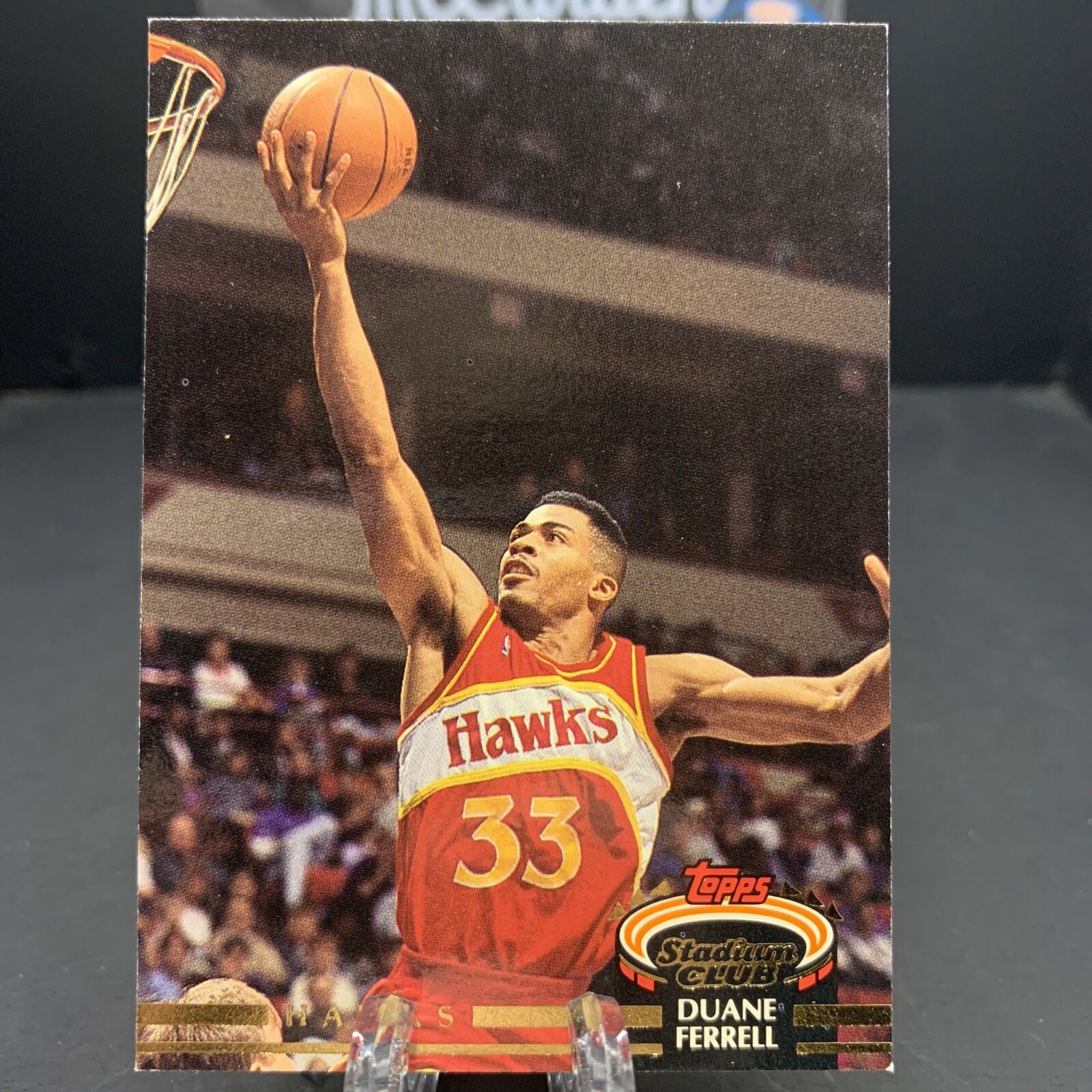 1992-93 Topps Stadium Club Duane Ferrell #249 Atlanta Hawks