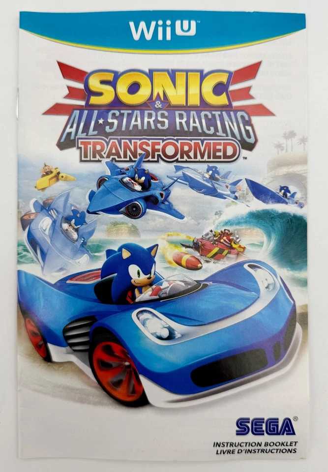 Sonic & All-Stars Racing Transformed (Nintendo Wii U, 2012) - CIB - Image 4 of 4