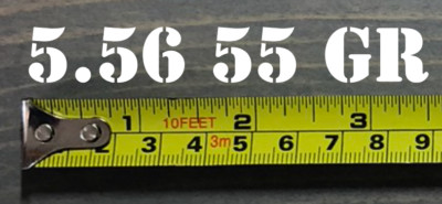 5.56 55 GR Sticker Decal 3.5'' Ammo Can Box Label White Ammunition Case DIE CUT