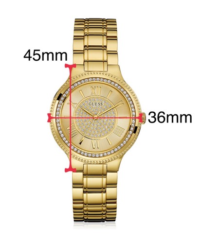 AUTHENTIC GUESS LADY MADISON GOLD TONE WATCH 0637L2 RRP:$399 Brand New - Picture 5 of 7