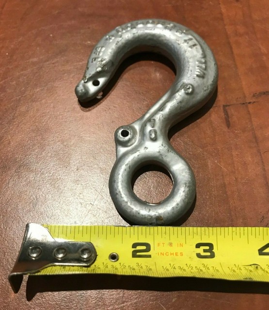 New Crosby Lifting Rigging Hook WLL 1 Ton (2,000 lbs.) USA Grade GR