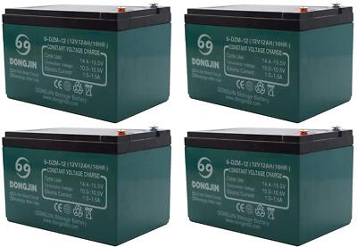 6-DZM-12 12V 12AH/10HR Battery for Electric ATV Mower Wheelchair Go Kart Scooter