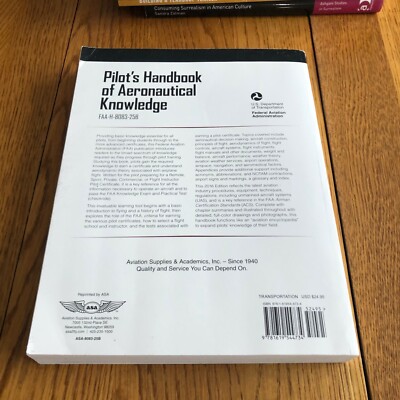 Pilot's Handbook of Aeronautical Knowledge Paperback | eBay