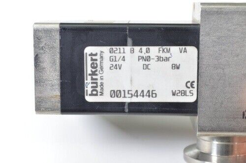 BÜRKERT 00154446, 2/2-Wege-Magnetventil 24VDC mit Anschlussflansch - Bild 12 von 12