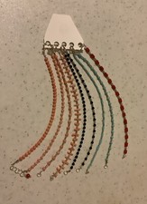 BRACCIALETTO CORALLO ONICE TURCHESE CORALLO ROSA ARGENTO